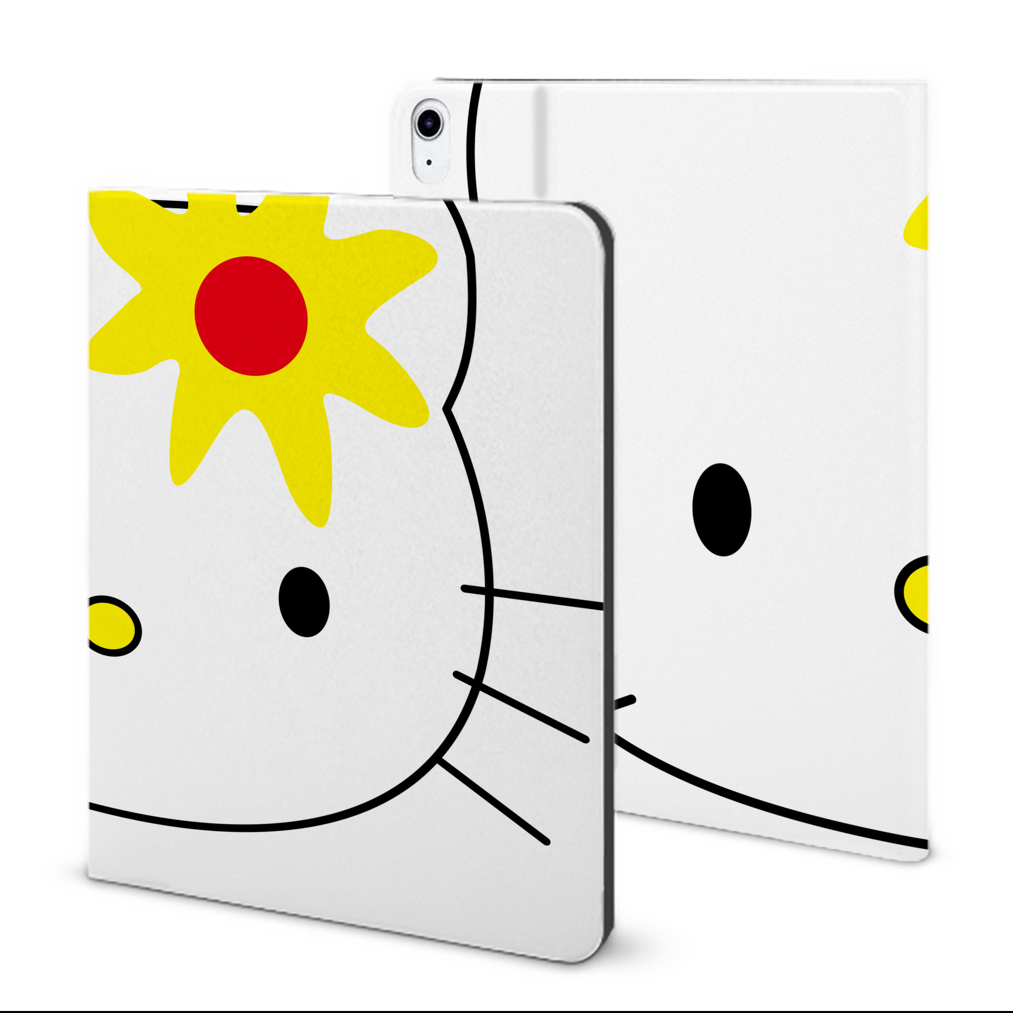 （画像用） Hello Kitty ハローキティ IPad ケース ブック型 PUレザー TPU 耐衝撃 軽量 薄型 ペン収納なし 全面保護 IPad 各モデル対応